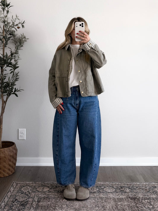 Heritage Gingham Barn Jacket (Restocking Mid November)