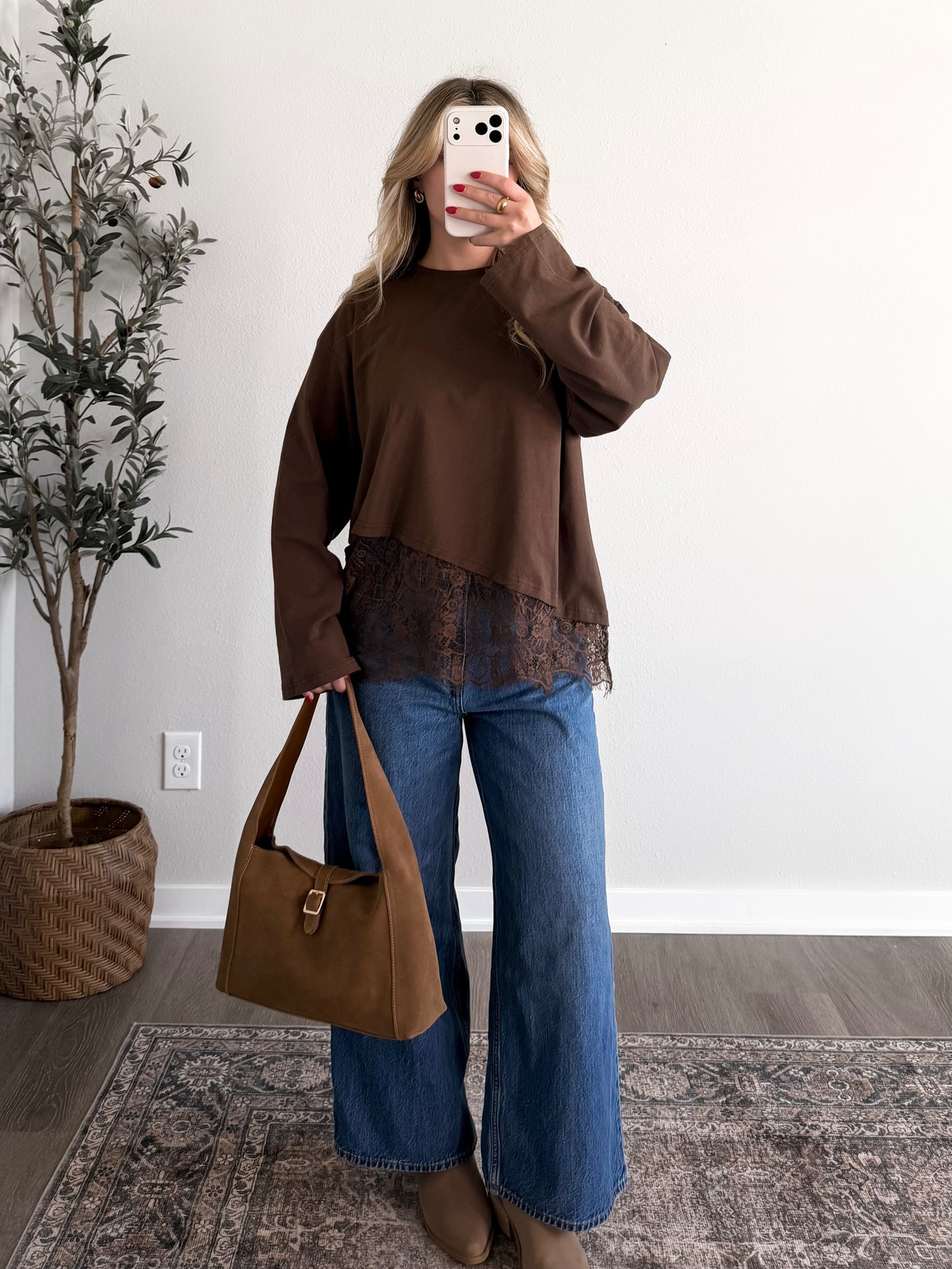 Brownie Points Lace Long Sleeve