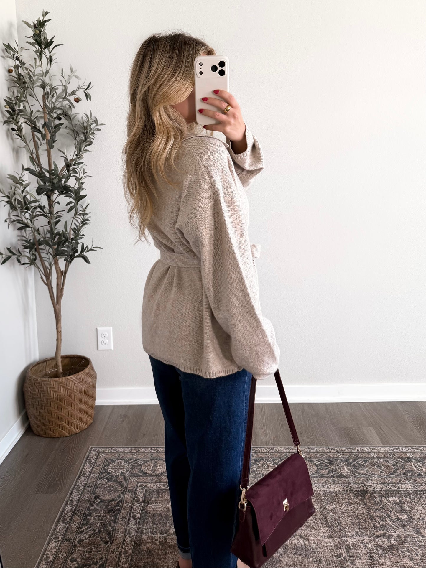 Open Book Tie Cardigan