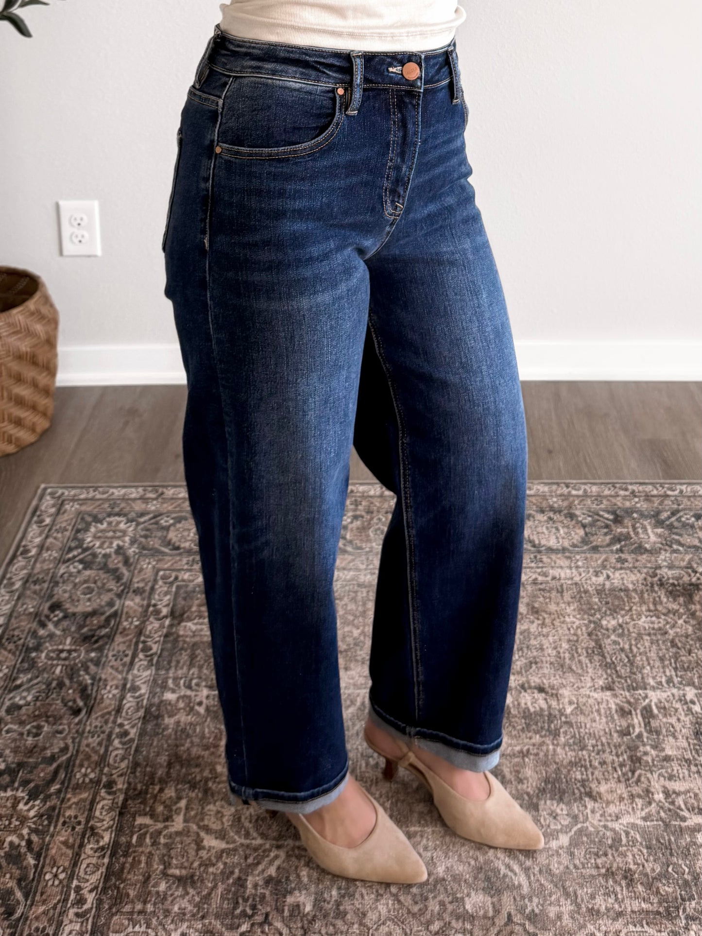 Sadie High Rise Cropped Denim Jean