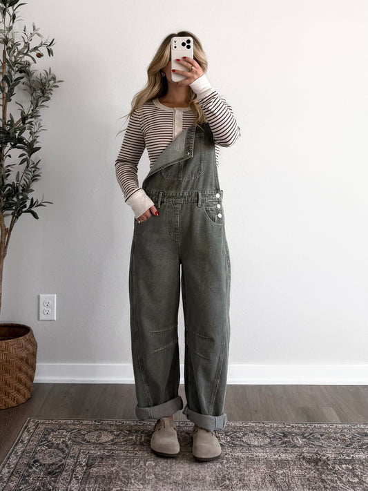 Hayward Barrel Overalls / Olive