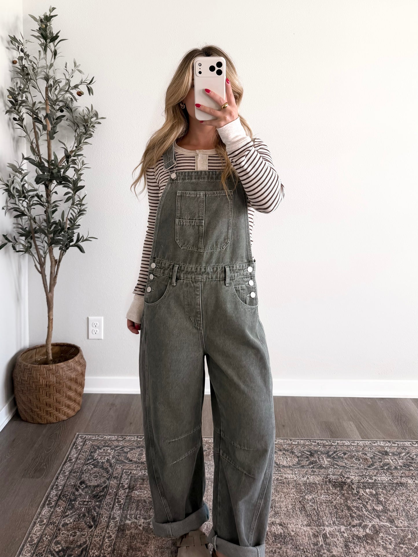 Hayward Barrel Overalls / Olive