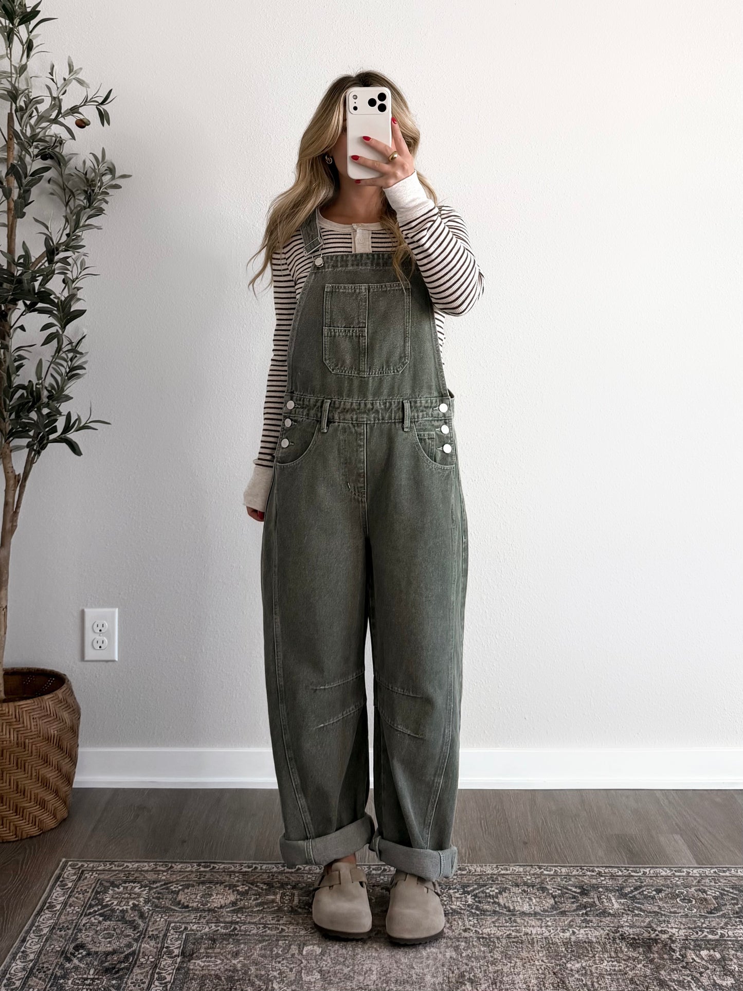 Hayward Barrel Overalls / Olive