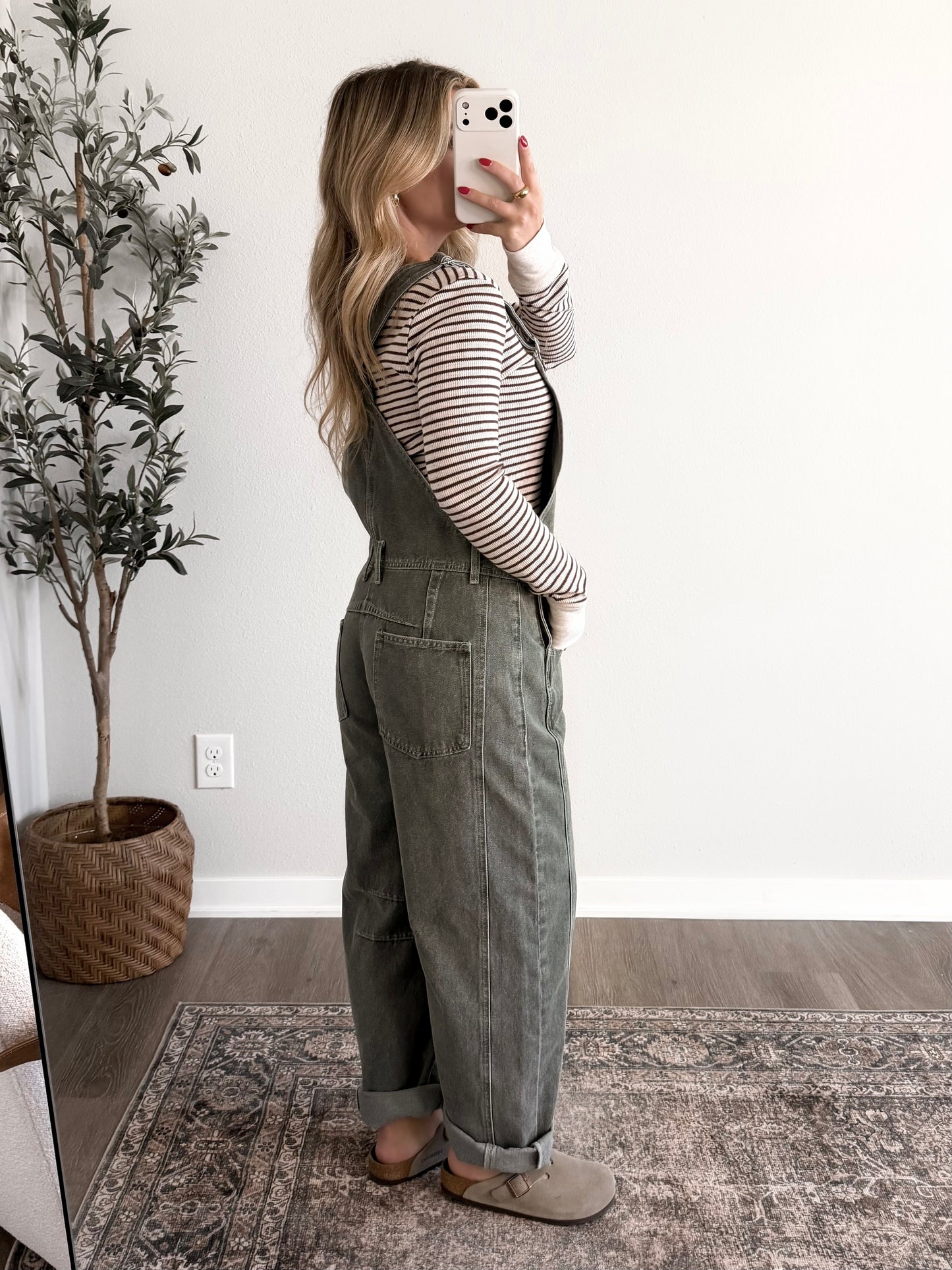 Hayward Barrel Overalls / Olive