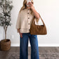 Warm Vanilla Knit Cape Sweater