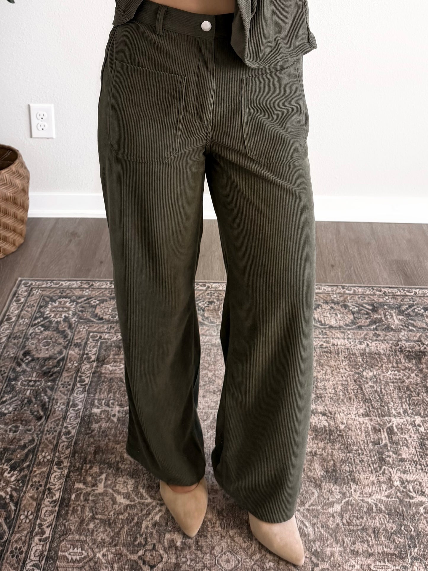 Fall Quarter Corduroy Pant Set