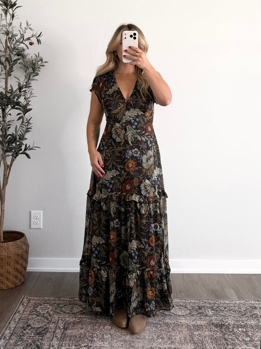 Autumn Nostalgia Maxi Dress (Restocking Early January)