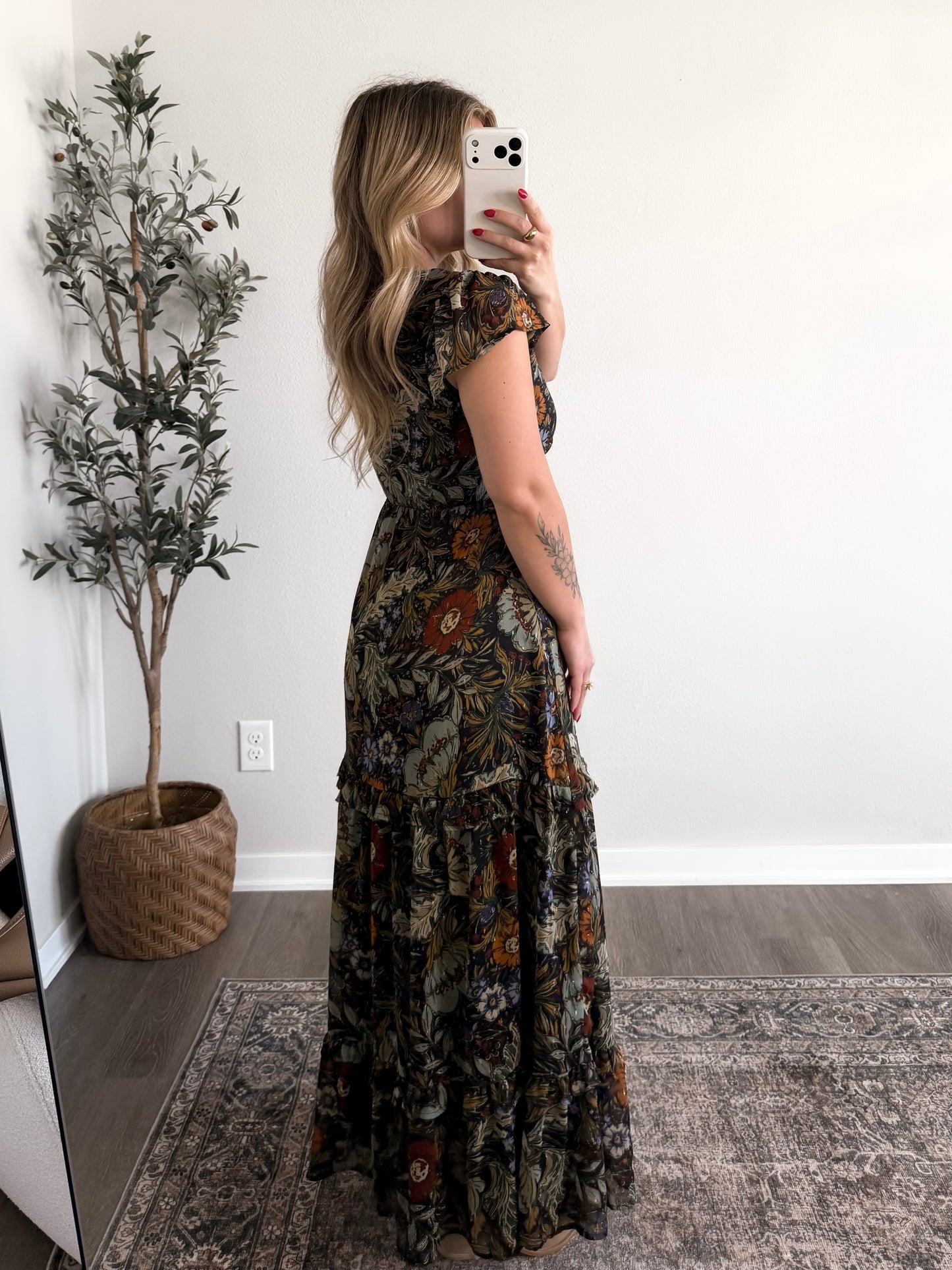 Autumn Nostalgia Maxi Dress