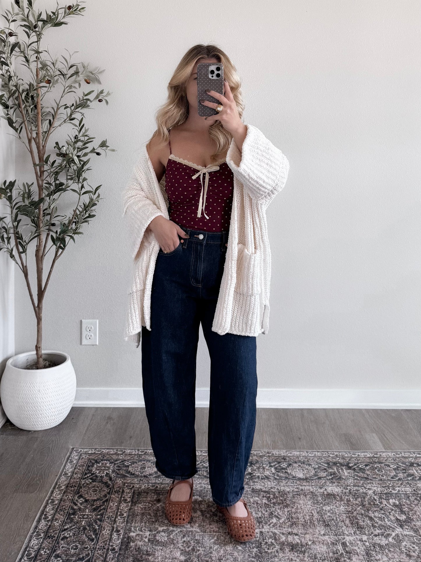 Buttercream Chenille Knit Cardigan / Cream