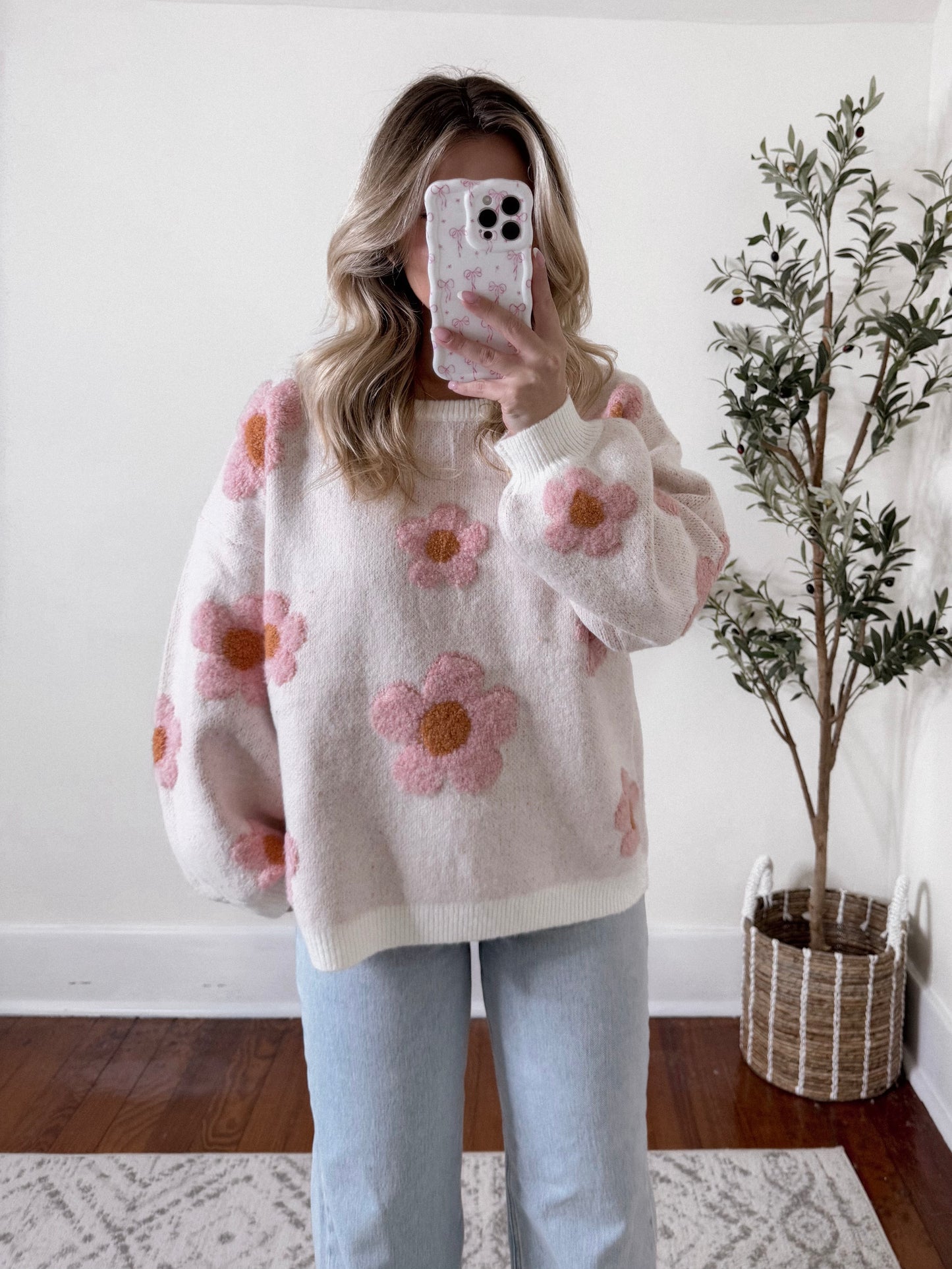 Flower Power Knit Sweater