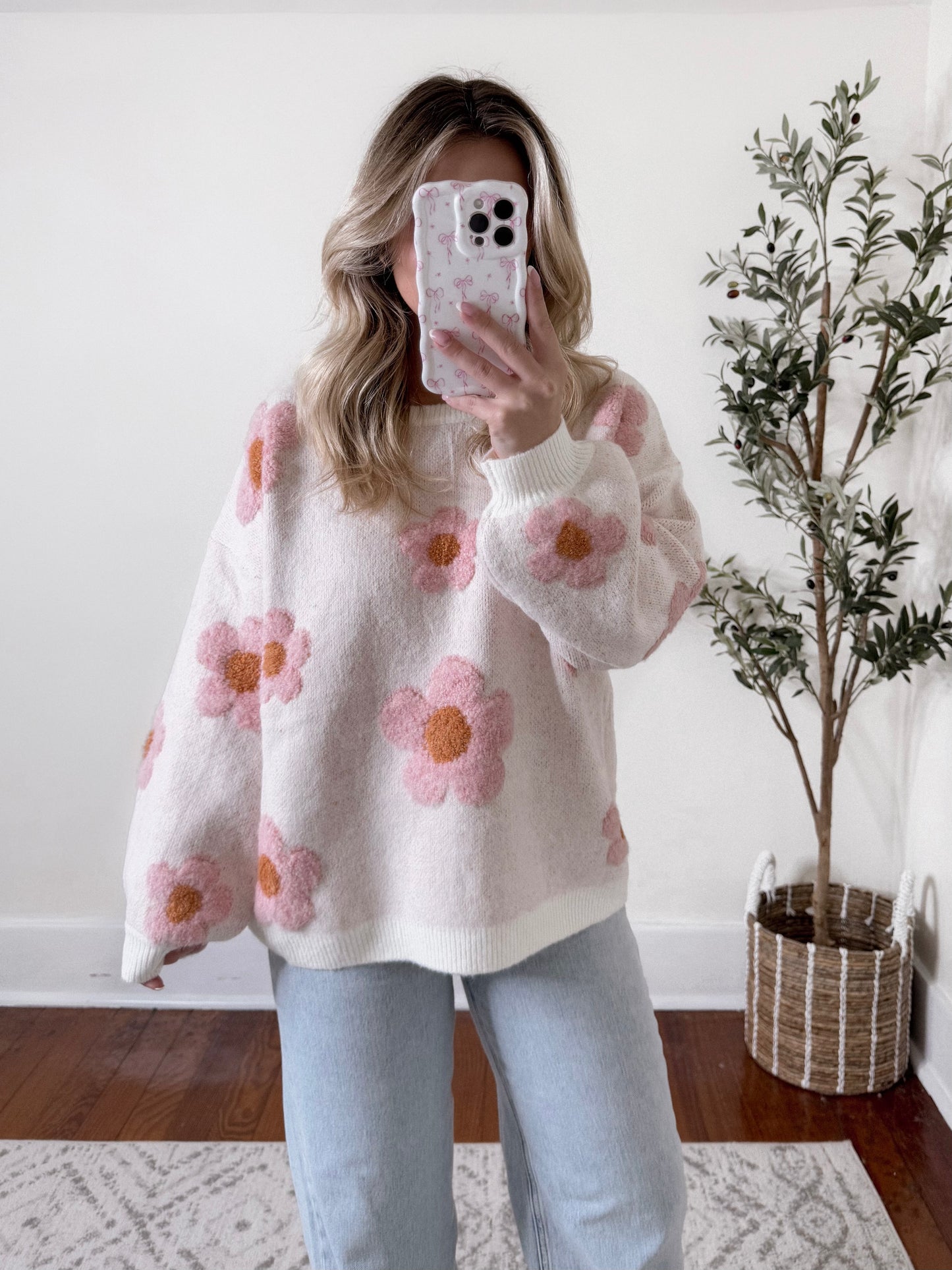 Flower Power Knit Sweater