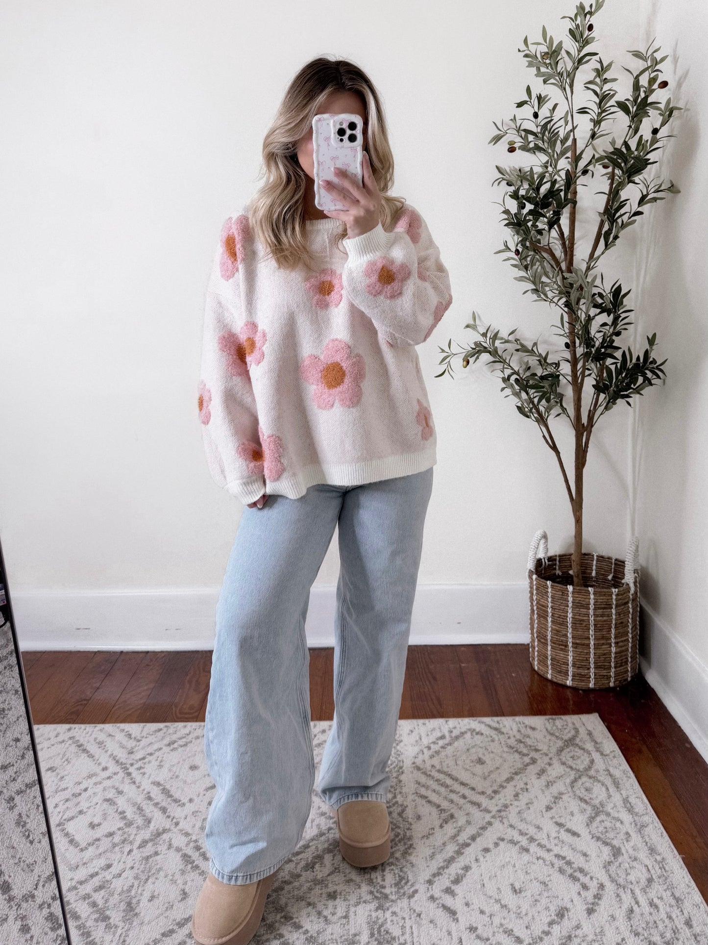 Flower Power Knit Sweater