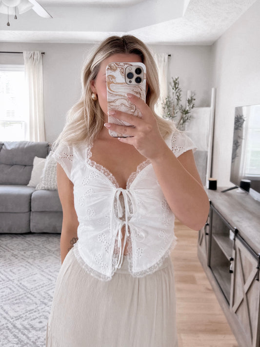 Dixie Eyelet Lace Top