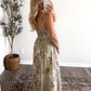 Harlowe Patchwork Midi Dress