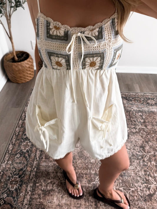 Wild Loom Crochet Romper (PREORDER EST SHIP 7.20)