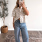 Hope Floral Button Down Top
