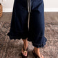 Boho Blue Jean Capri Set