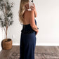 Boho Blue Jean Capri Set