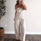 Stevie Pinstripe Barrel Overall