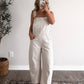 Stevie Pinstripe Barrel Overall