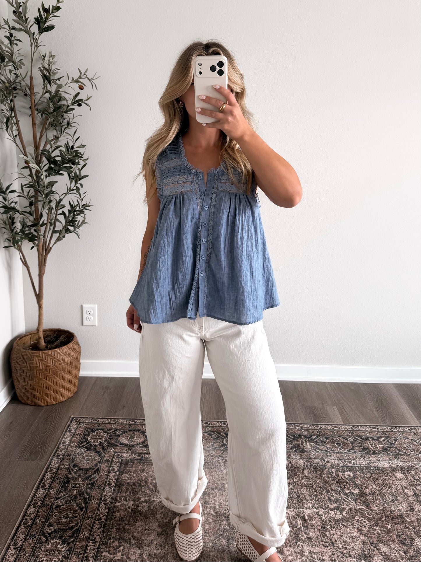 Willow Lace Ruffle Top