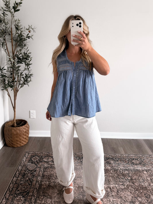 Willow Lace Ruffle Top