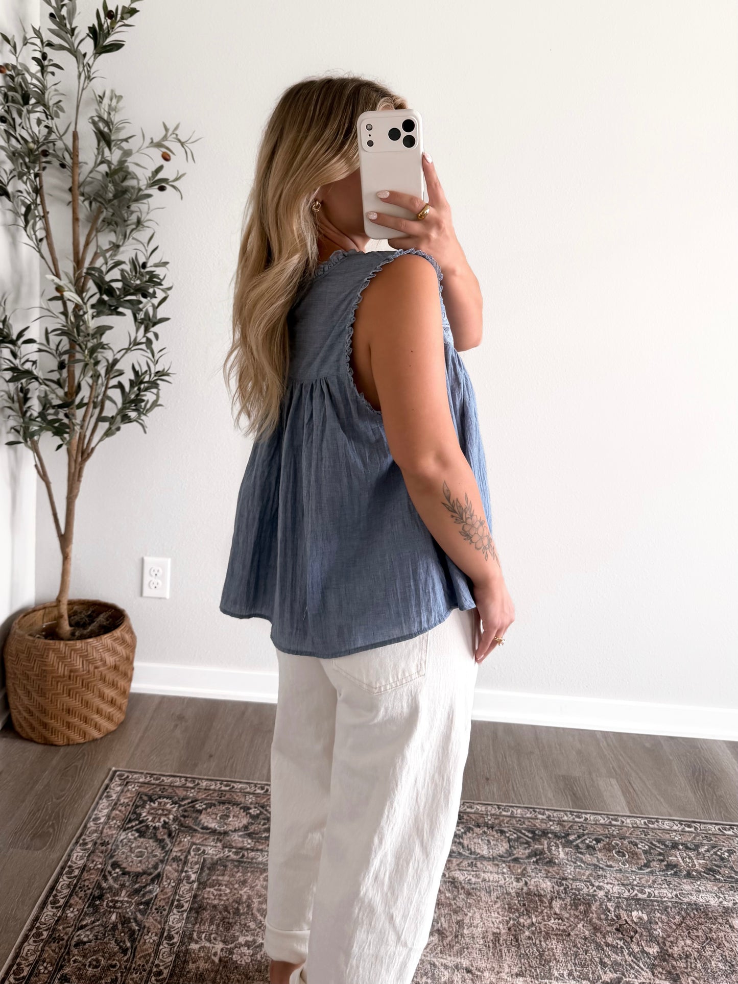 Willow Lace Ruffle Top
