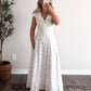 Cathedral Blue Floral Maxi Dress