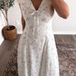 Cathedral Blue Floral Maxi Dress