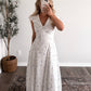 Cathedral Blue Floral Maxi Dress