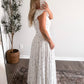 Cathedral Blue Floral Maxi Dress