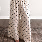 Oat Chai Dotted Linen Pant / Navy