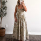 Harlowe Patchwork Midi Dress