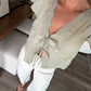 Unwritten Tie Lace Top / Sage