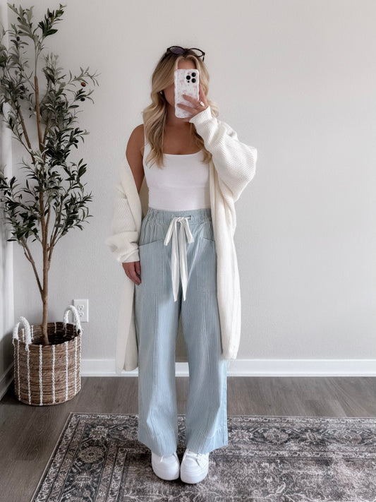 Cozy Essential Knit Cardigan / Cream (est ship date 8.14)
