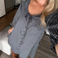 Tilly Gingham Dress / Navy