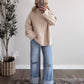 Oatmeal Mock Neck Sweater