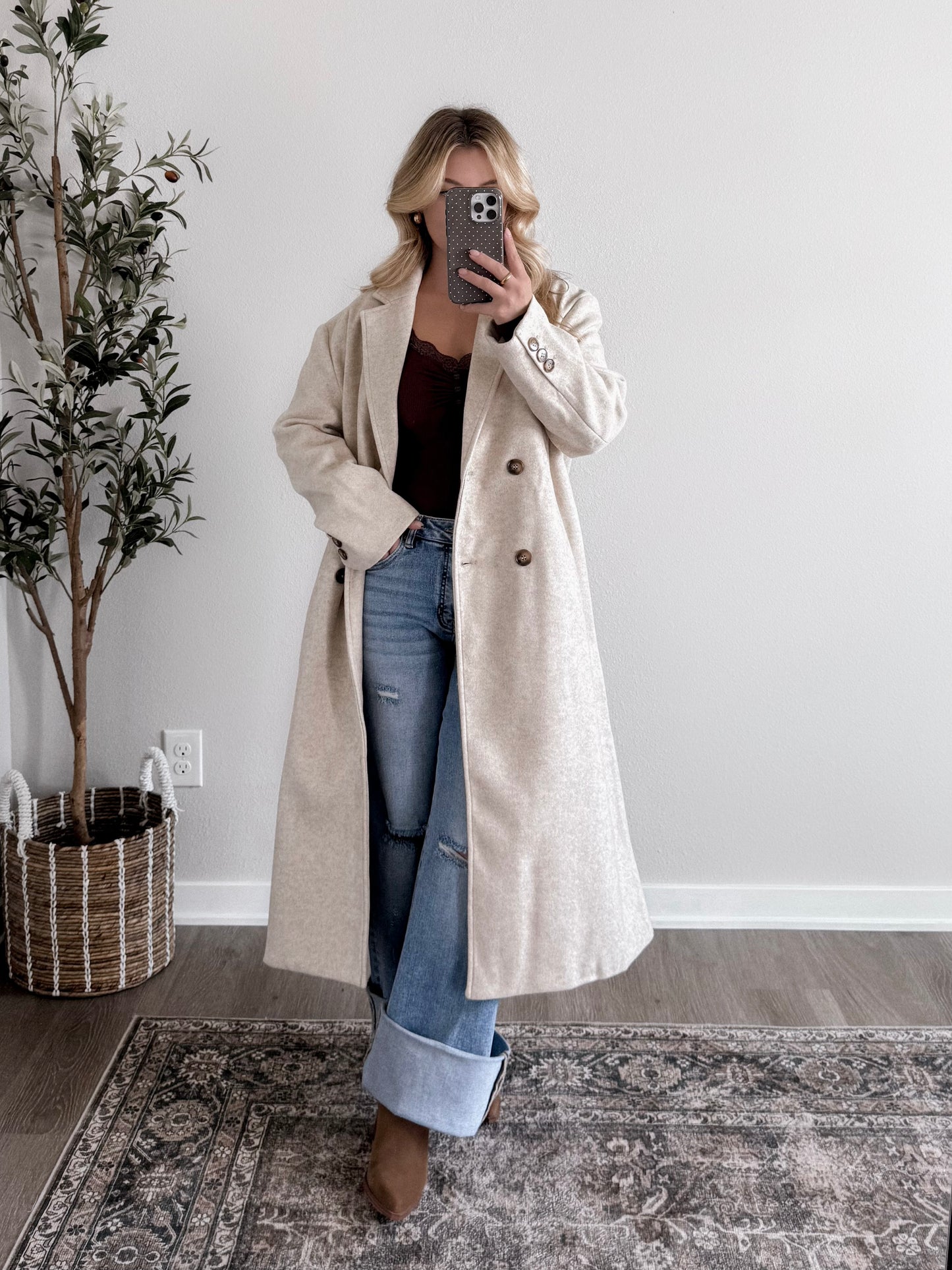 Central Park Duster Coat / Oat