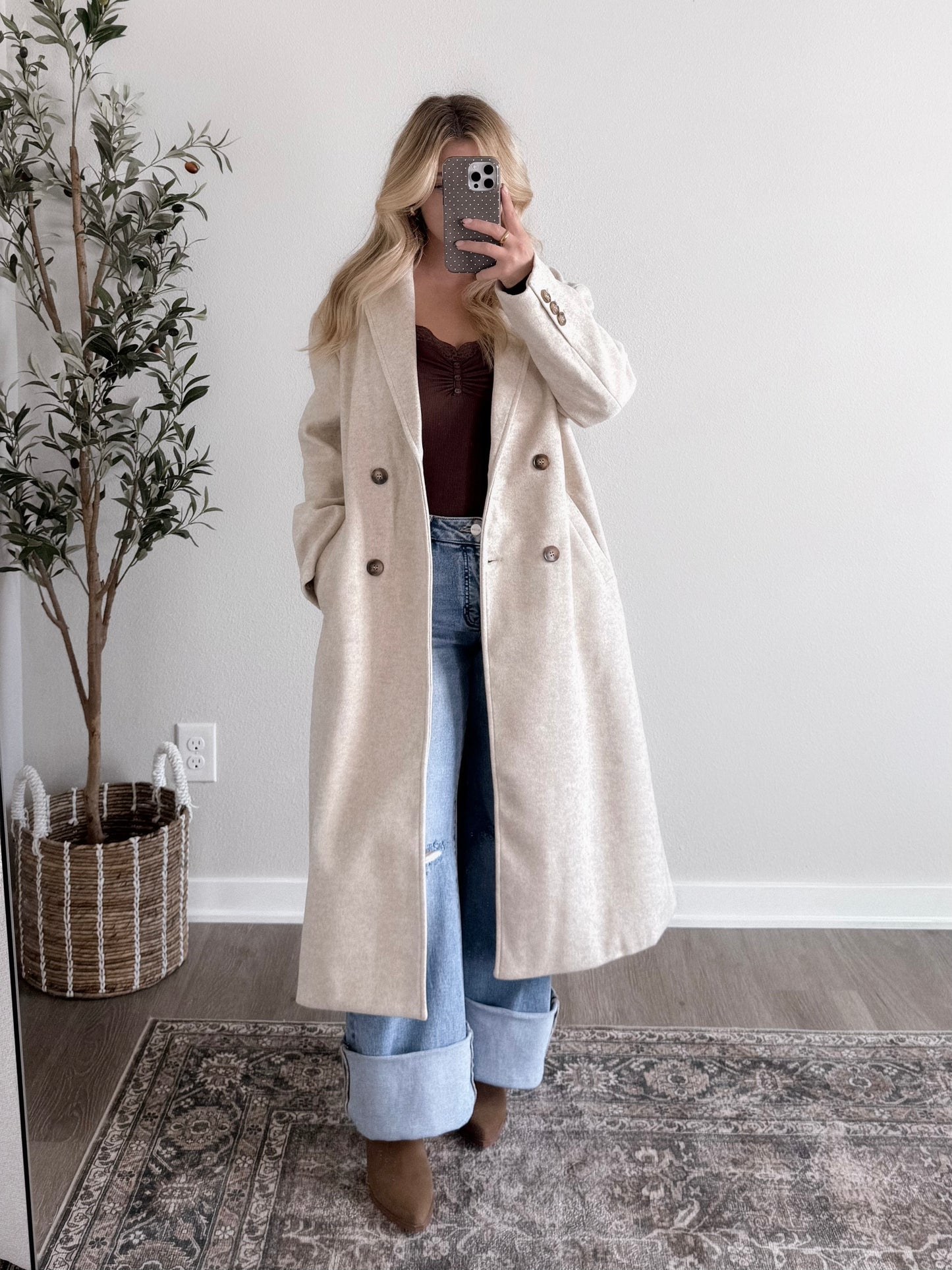 Central Park Duster Coat / Oat