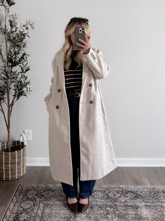 Central Park Duster Coat / Oat