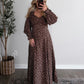Hazelnut Floral Maxi Dress (Restocking 10.13)