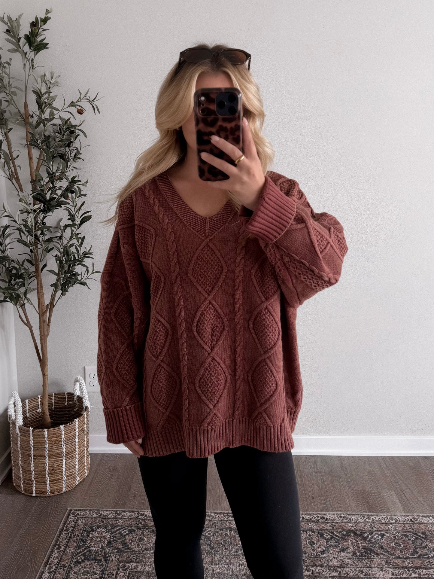 Fireside Cable Knit Sweater
