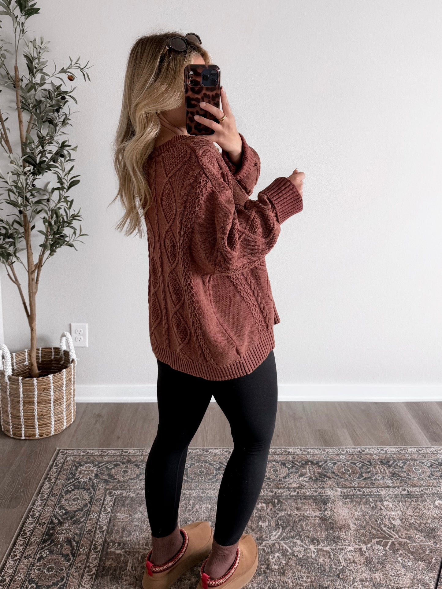 Fireside Cable Knit Sweater