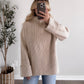 Oatmeal Mock Neck Sweater