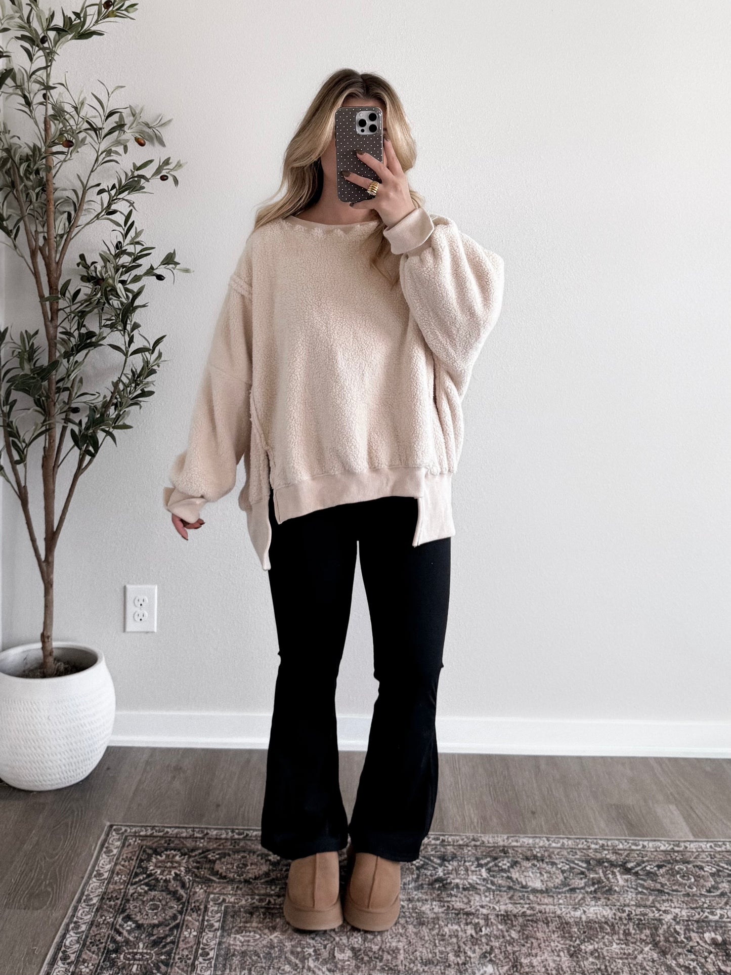 Snowfall Sherpa Pullover / Cream