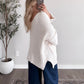 Buttercream Chenille Knit Cardigan / Cream