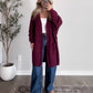 Cozy Essential Knit Cardigan / Plum