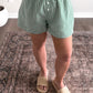 Porch Gingham Boxer Short / Green
