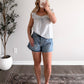 Breezy Grid Print Top