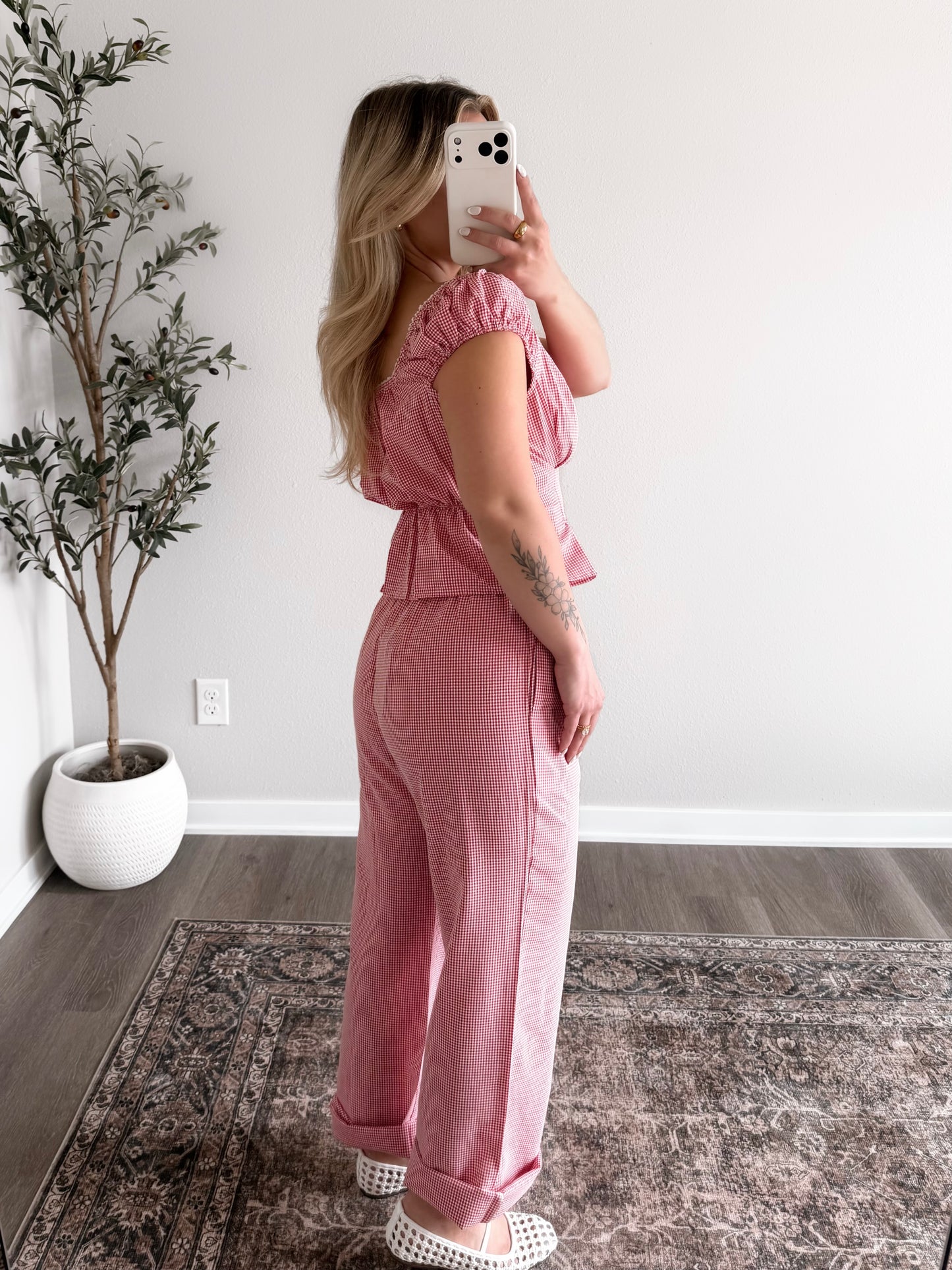 Little Miss Gingham Pant Set (Final Sale)